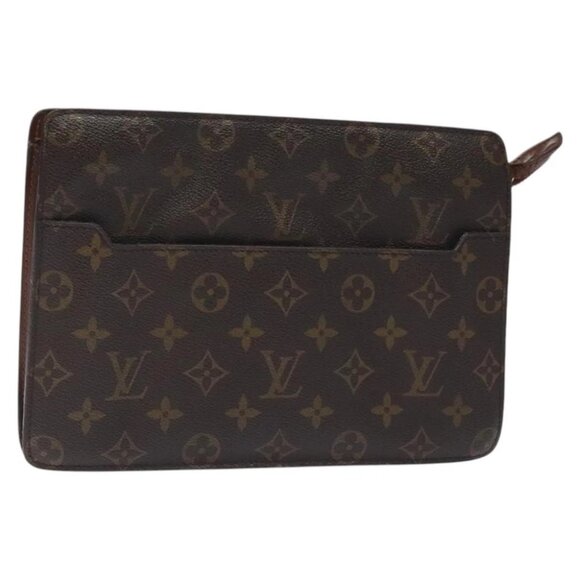 LOUIS VUITTON Monogram Pochette Homme Clutch Bag M51795 LV Auth 127757 - Picture 1 of 15